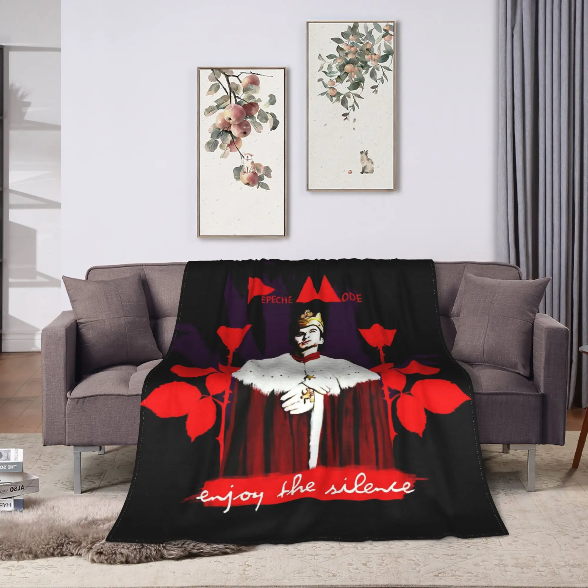 Depeches Band Mode  (6)_upscale Blanket  Camping Flannel Throw Blanket For Bedroom Soft Customized Quality Bedspread Gift