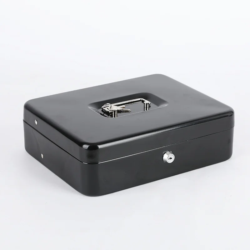 กล่องเก็บเงินแบบใช้กุญแจ กล่องเก็บตั๋ว ป้องกันการโจรกรรม กล่องเก็บเงินแบบพกพา กล่องฟิวส์ขนาดเล็กสำหรับใช้ในบ้าน