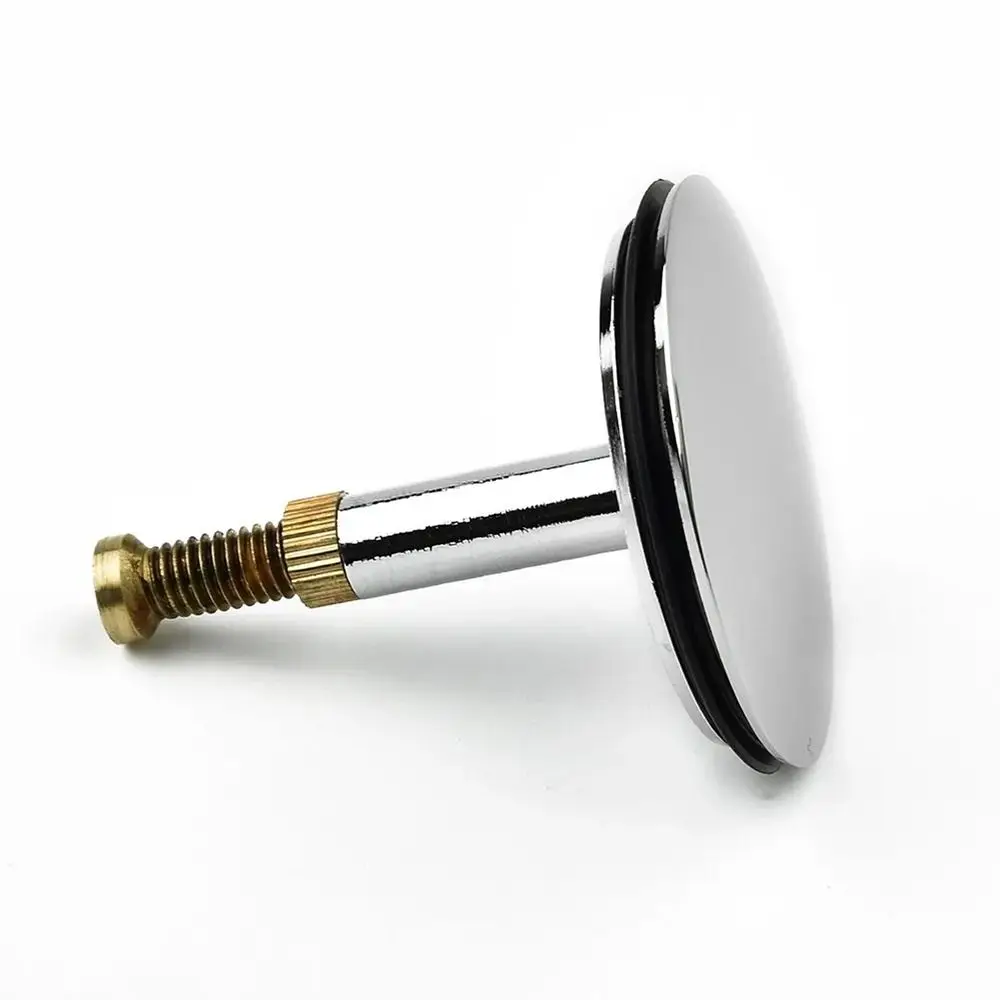 1Pcs Durable Pop Up Waste Stopper Bathtub Plug Only Flat Seal Adjustable Bath Stopper 43mm Brass Bathroom Tub Drain Filter