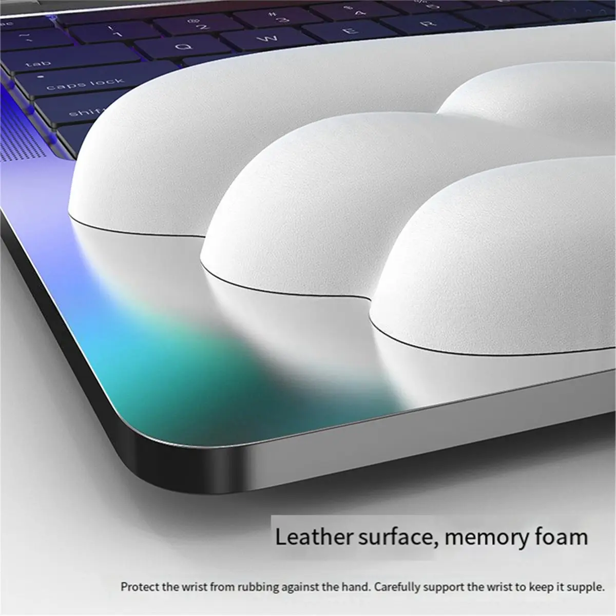 Angel Wing Shaped Keyboard Mouse Wrist Rest Set Memory Foam Ergonomic Wrist Guard Anti-Slip Silicone Mouse Pad