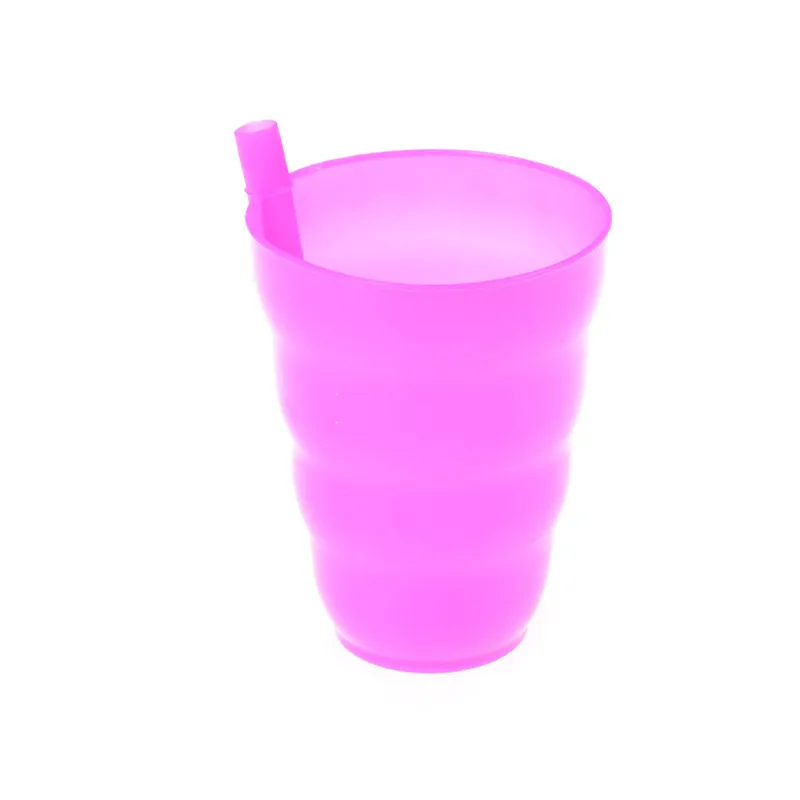 1pc Kids Sip Cup With Built In Straw Milk Cup Home Colors Sippy Cup Mug Drink Straw Cup For Kids