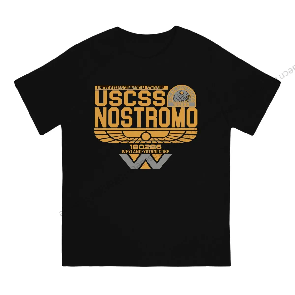 Colonial Marines USCSS Nosmotro T Shirt Men Tees Summer Clothing Cotton O-Neck TShirt