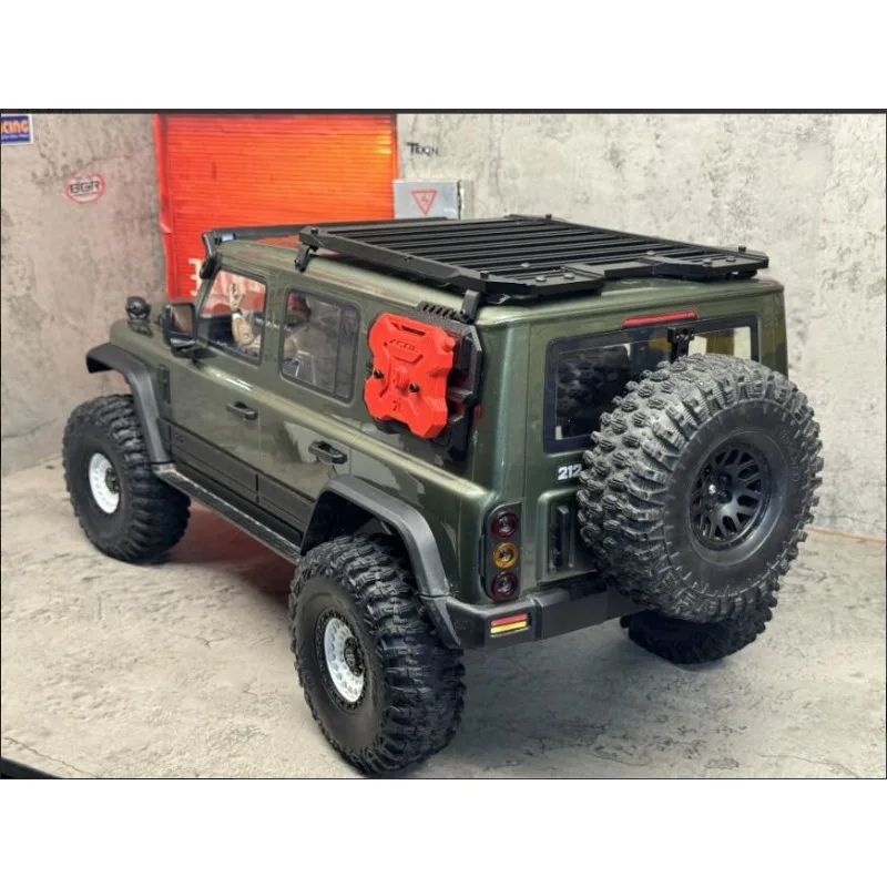 For 1:8 YK 4084 212 Aluminum Roof Rack, CNC 6061 Alloy,Compatible With PETGGF 3D Printed Ladder & Water Tank Parts,Upgrade Parts