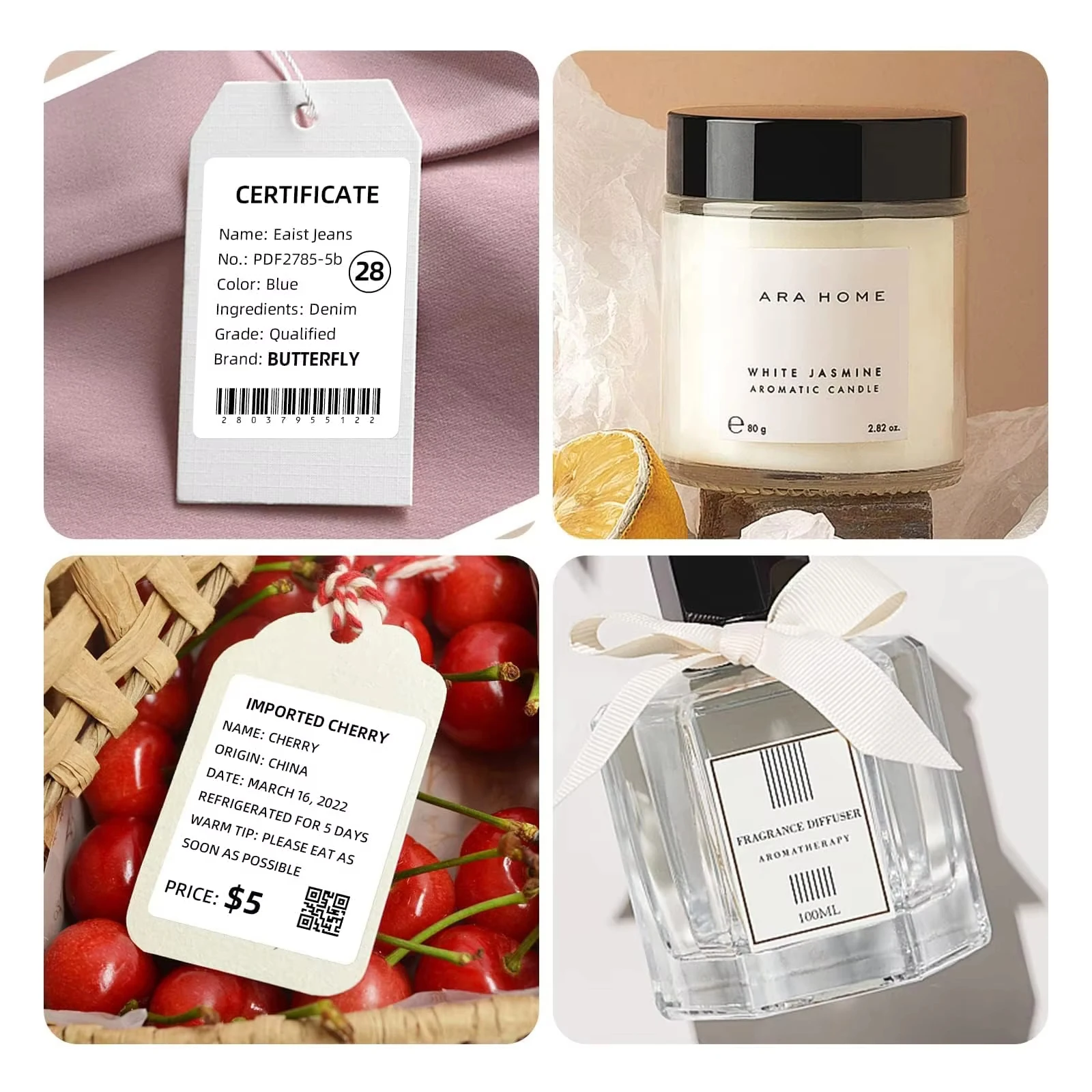 Niimbot B1 Mini Portable Thermal Printer Multi-scene Application Stickers Thermal Label For NIIMBOT B1/B21/B3S White Label  New