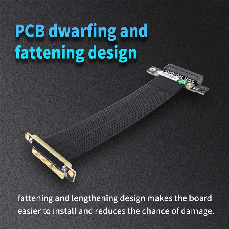 Cable de extensión PCI-E X4 a X4, adaptador convertidor extensor PCI Express Riser, compatible con tarjeta de red, tarjeta USB SSD de 15CM