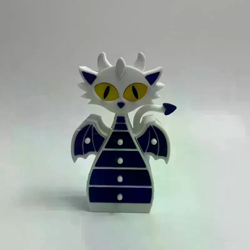 

Magical Dragon Jewelry Stand Holder Organizer- 3D Printed Dual-Color Organizer With 6 Drawers, White & Purple Design