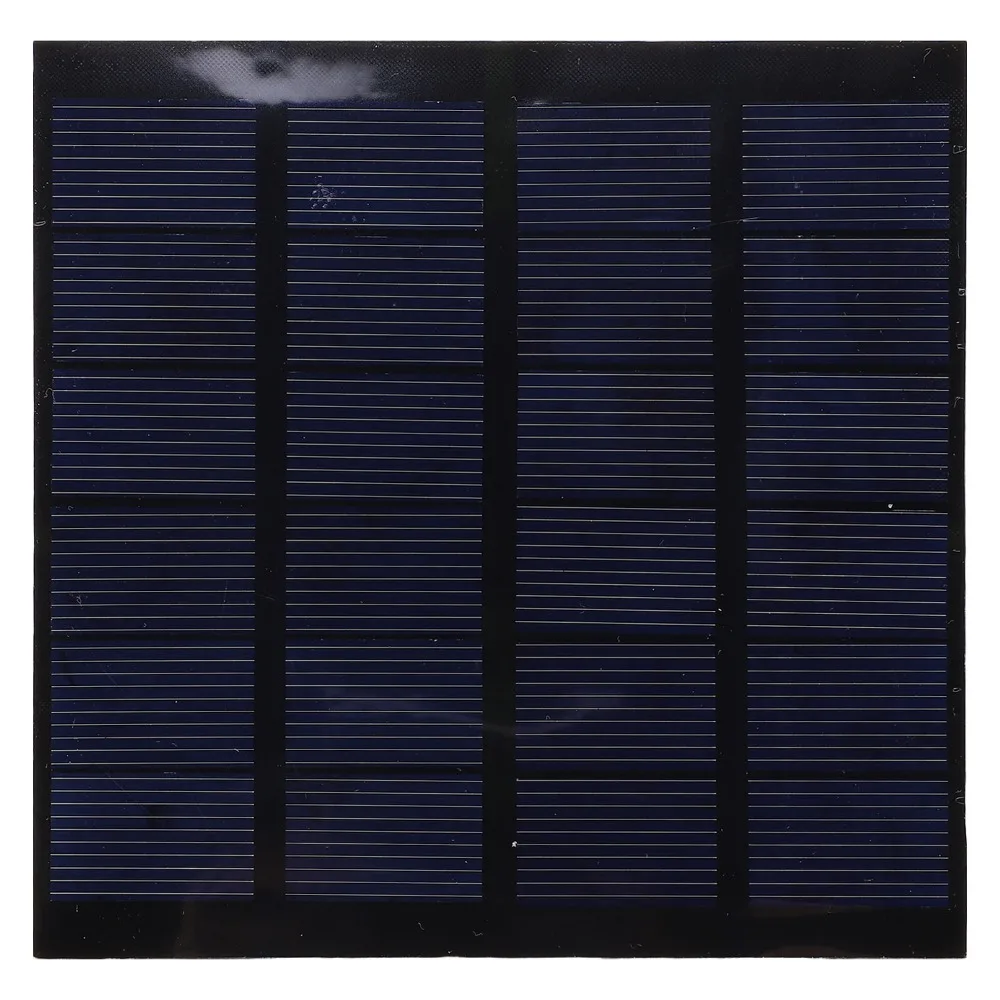 1.5W 6V Solar Panel Charger Polycrystalline Silicon Energy Saving Solar Panel Module Built-In USB Port Solar Charging Module