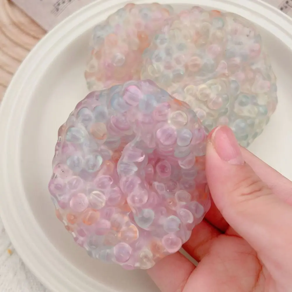 Cute Bead Pearl Squeeze Toy Stone Squishy TPR Pearl Balls Squeeze Toy Mochi Ball Qingti Pulp Slow Rebound Toy Kid Gift