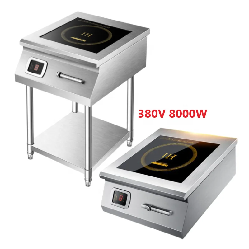 

Commercial 380V 8000W Induction Cooktop Digital Intelligent Induction Cooker Standing/Table Electric Stove