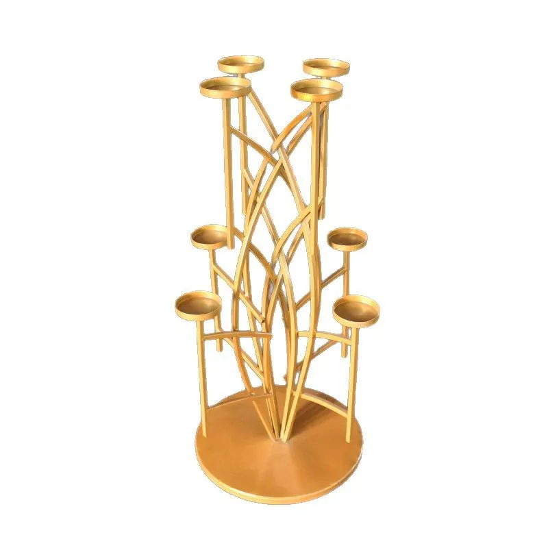 

Candlelight candlestick ornament romantic restaurant decoration retro wrought iron candlestick wedding creative props ornament