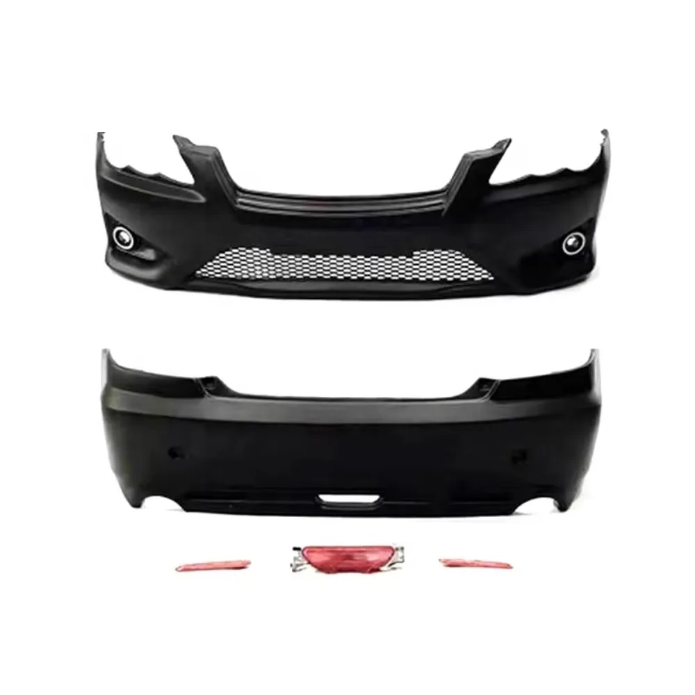 For Mark X Reiz 2005-2009 Upgrade 14 Fusion Body Kit Front Bumper Rear Bumper Rear Lip Side Skirts Car Bumpers