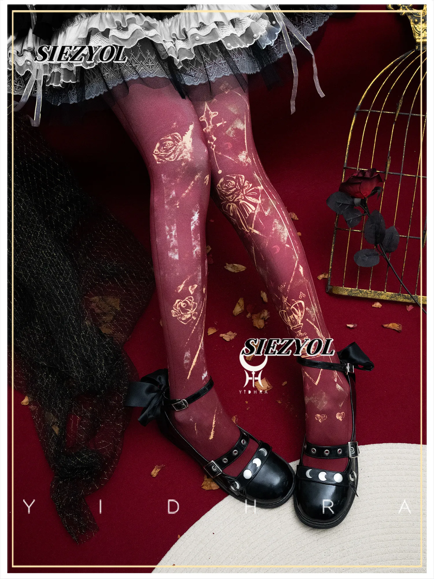 Original Print Versatile Stockings Spring Autumn Lolita Gothic Style Sweet Cute Girl Fashion Pantyhose Tights for Women