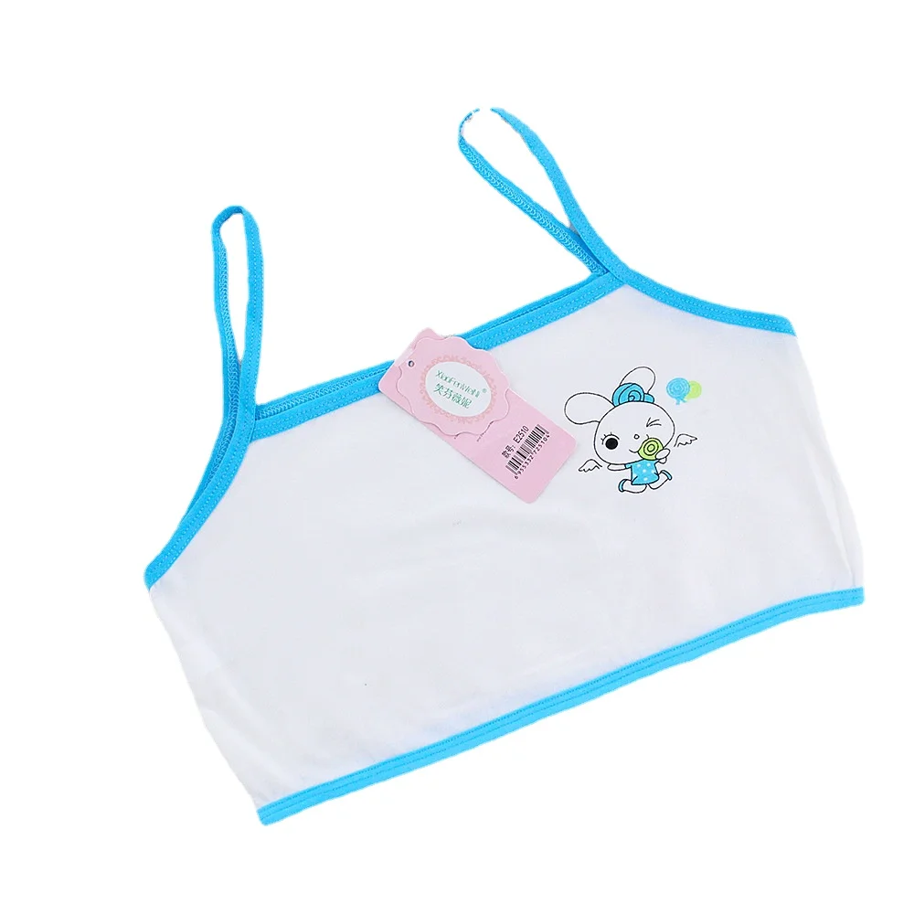 3pc/Lot Girls Teenage Underwear Children Cotton Young Training Bra Kids Teens Puberty Crop Top 7-14 Years