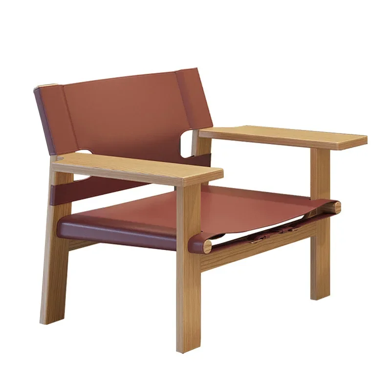 

Solid wood, retro wind sofa chair, hotel, homestay, leisure single chair