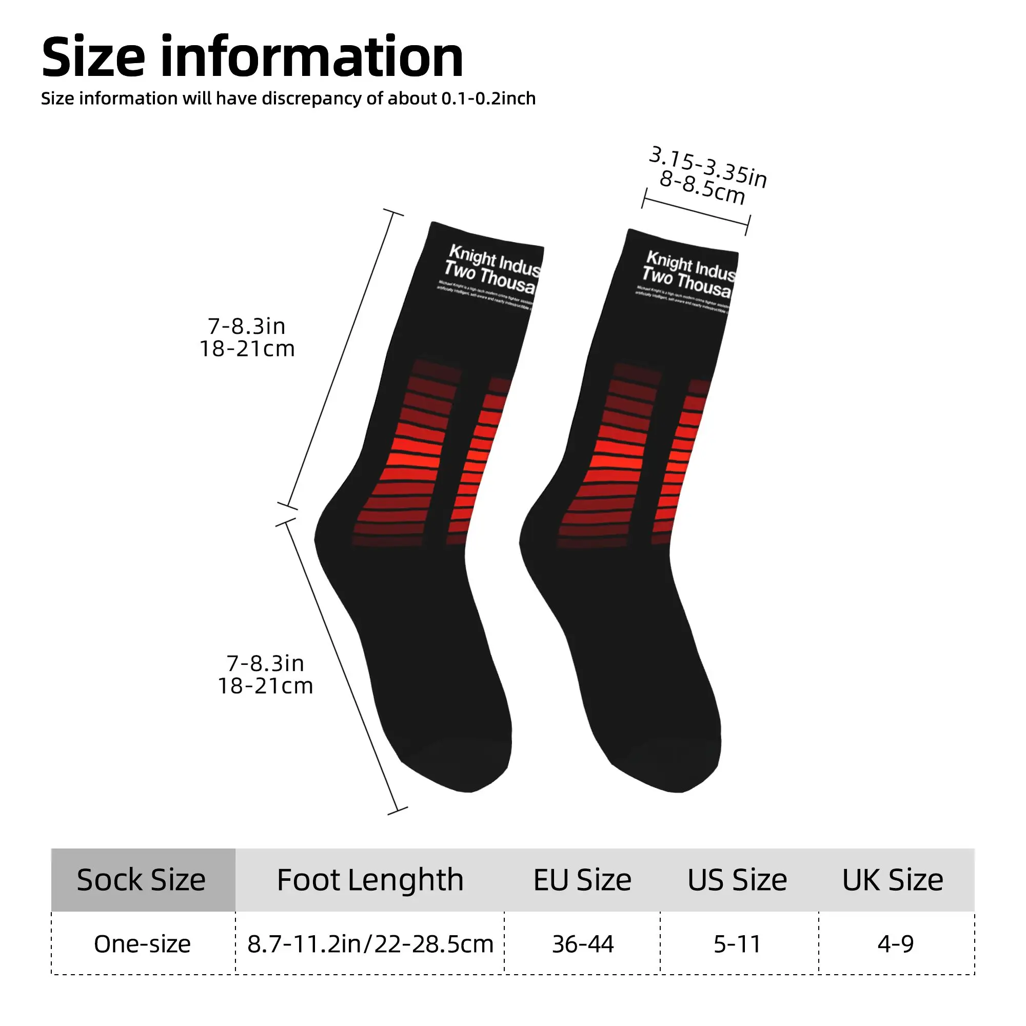 Knight Rider KITT Knight industries Two Thousand Socks Men Women Funny Happy  Socks Harajuku Middle Tube Stockings Gifts, - view 6