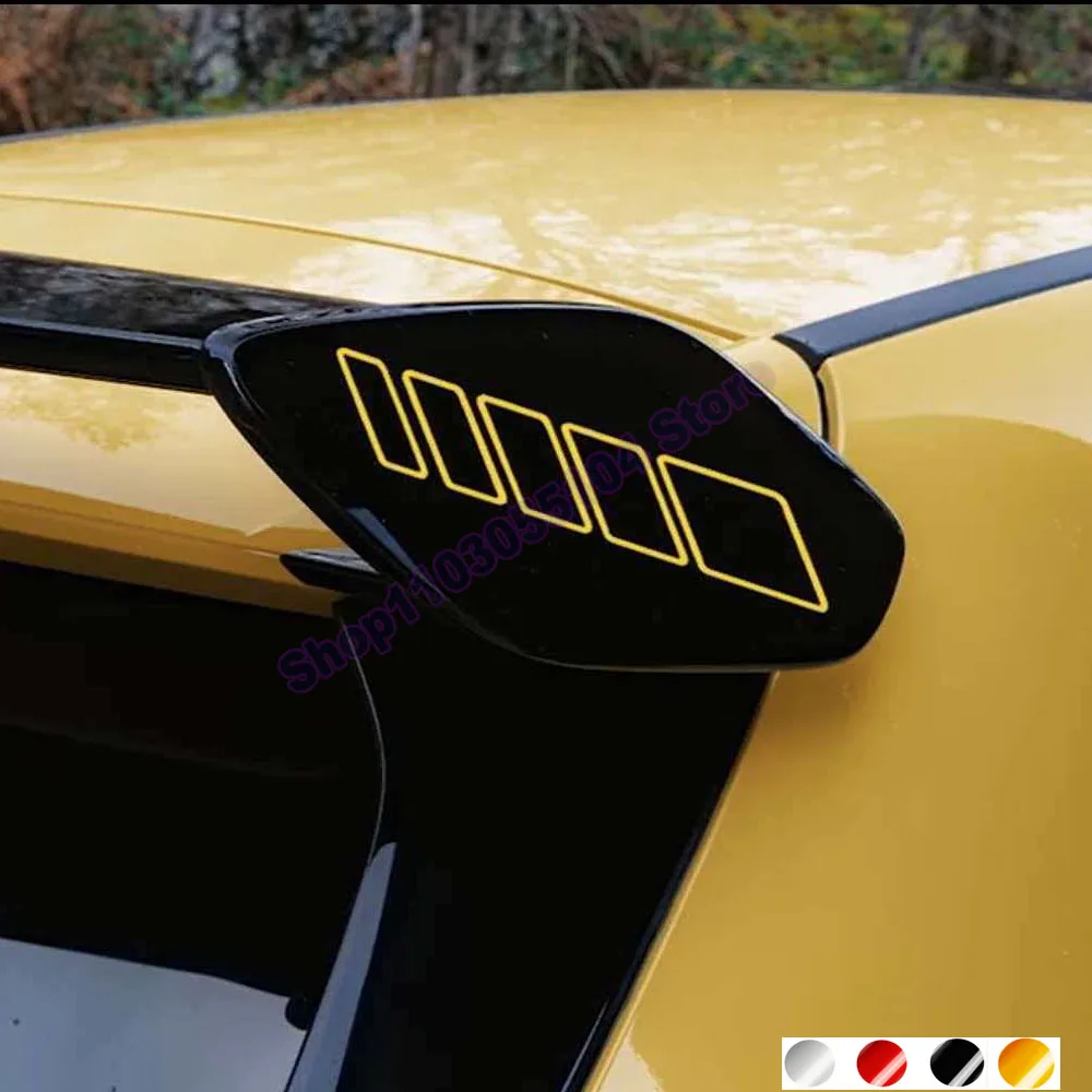 2pcs Car Rear Roof Spoiler Sticker Vinyl Decal For Mercedes Benz AMG W211 W205 W213 W203 W176 W177 A45 S A180 A200 A250 A Class
