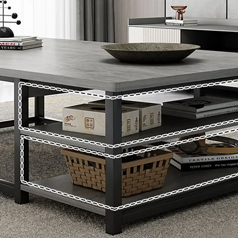 Unique Black Coffee Tables Beautiful Luxury Home Minimalist Side Table Storage Nordic Table Basse De Salon Interior Decoration