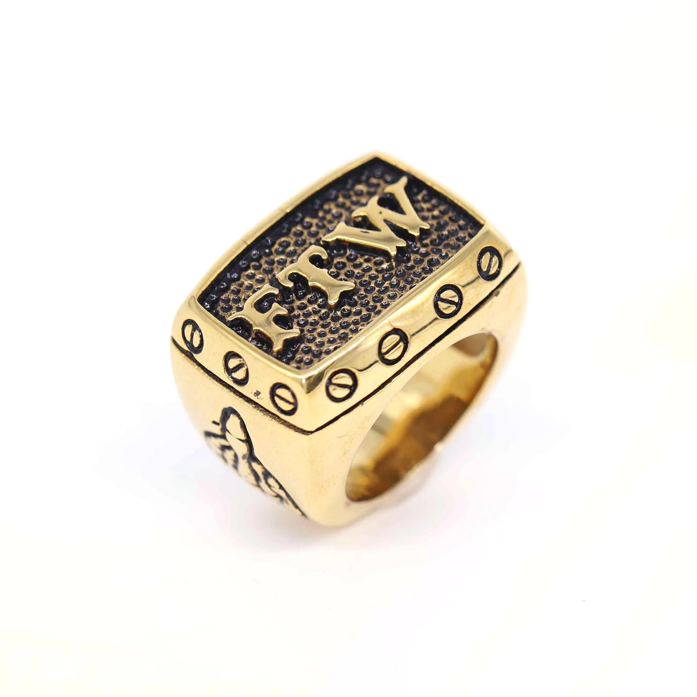 

Rock punk hip hop heavy metal motorcycle jewelry men and women style custom stainless steel gold plated silver plated fashion je