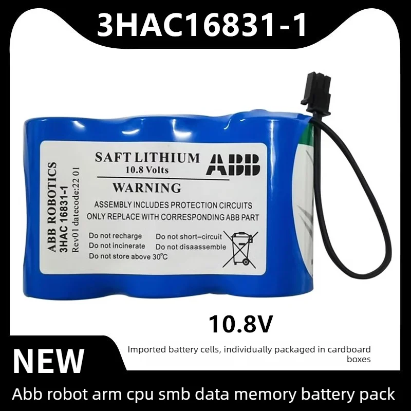 3HAC16831-1 Replacement Battery for ABB Robot SMB Serial Measurement Board 3HAC13150-1 0505966003