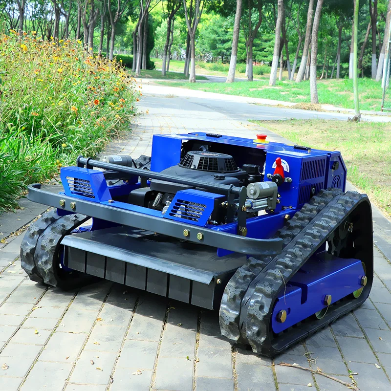 Customized Fast Shipping Automated Garden Lawn Mower - High Power CE Euro 5 Remote Control Self Propelled Crawler Grass Mower