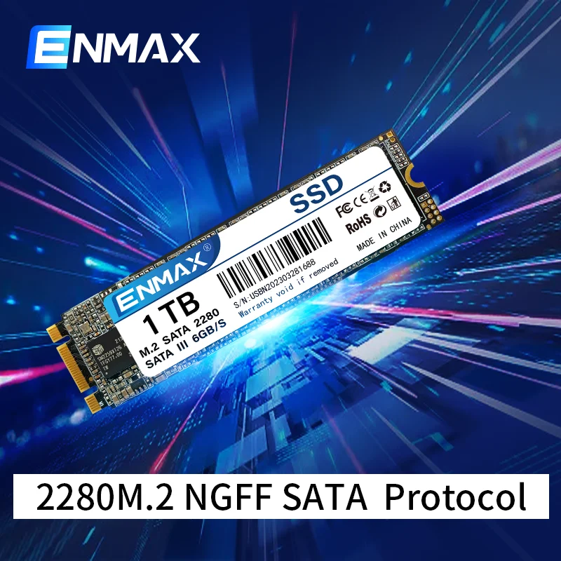 Enmax M.2 Ssd Ngff 256Gb 512Gb 1Tb M2 Sata 2280 Sata3 6Gb Interne Solid State Drive Harde Schijf Hdd Voor Notebook Desktop