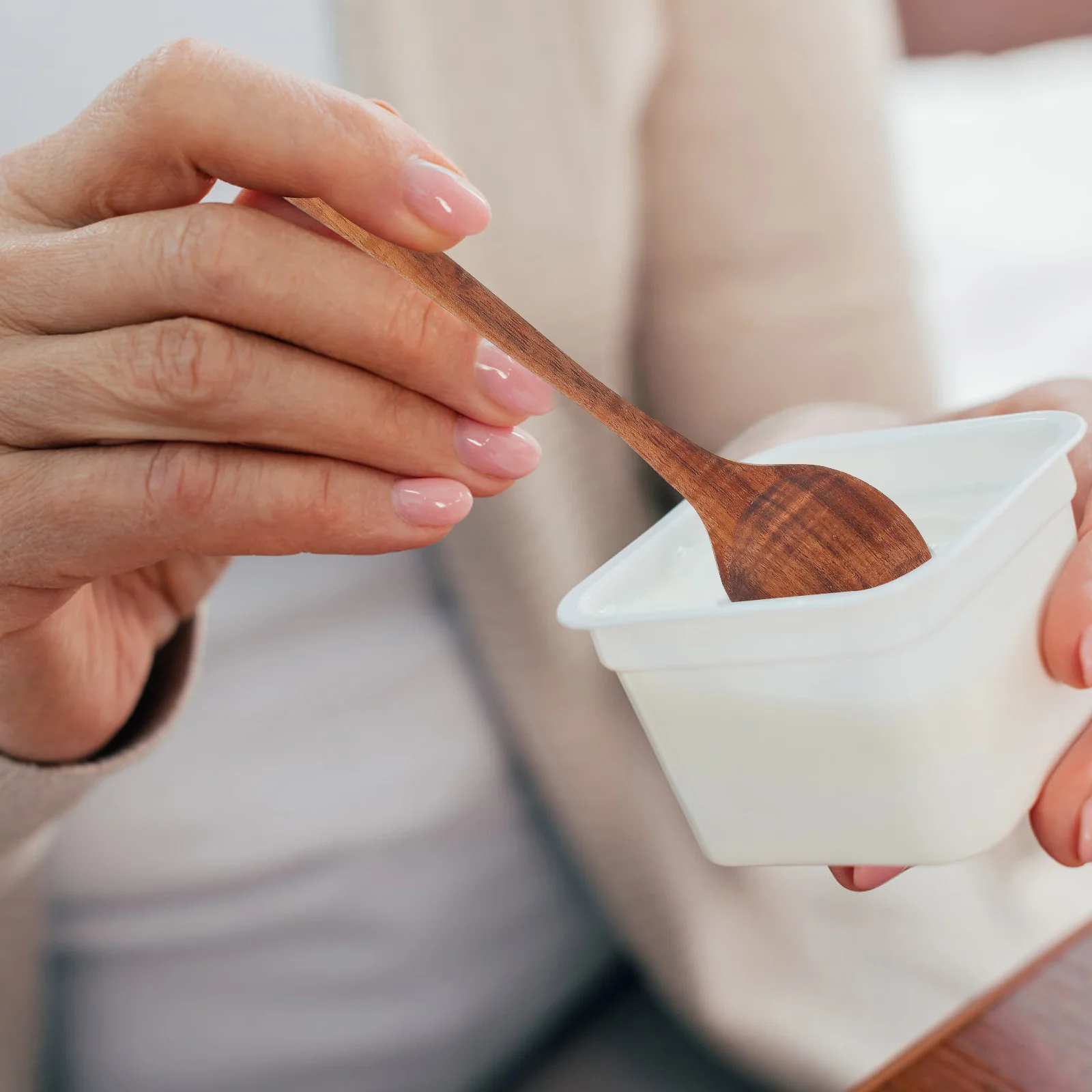 

Wooden Fork Spoon Set Premium Material Salad Fruit Eating Camping Home Restaurant Party Wedding Wooden Utensils Kitchen Bar