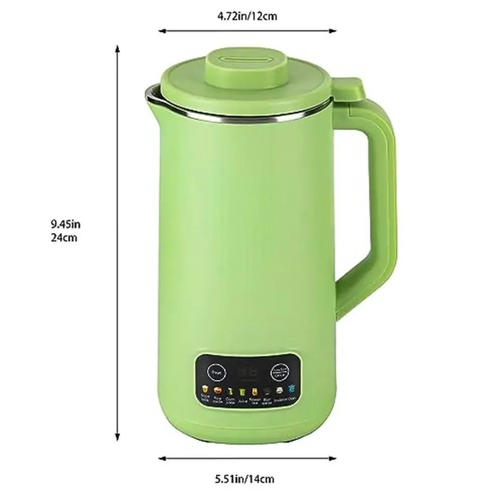 Intelligent 12h Timing Soymilk Nutrition Maker 800ml/28.16Oz Smart Juicer 600W Auto Heating Self-Cleaning 10-Leaf Blade Stirring