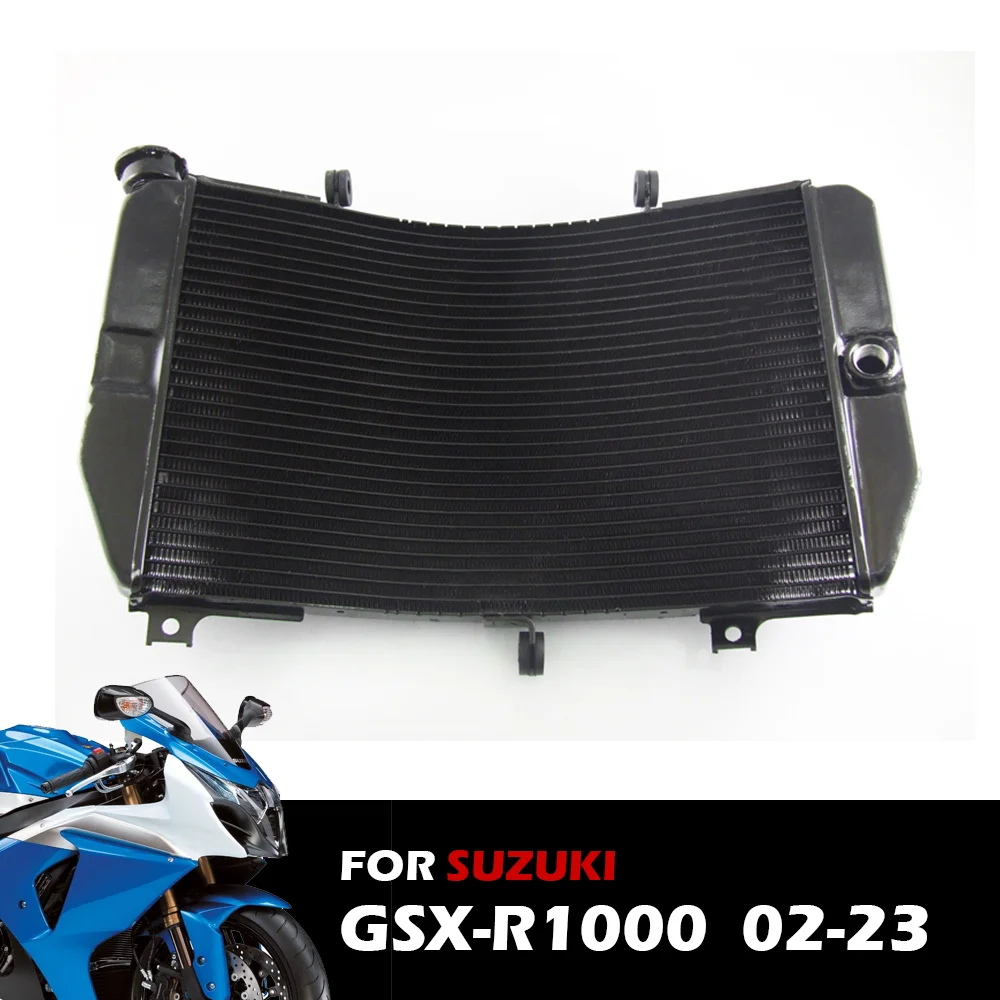 Motorcycle Radiator Cooler Cooling Water Tank For SUZUKI GSX-R1000 GSXR1000 2002-2023 Motorcycle Accessories