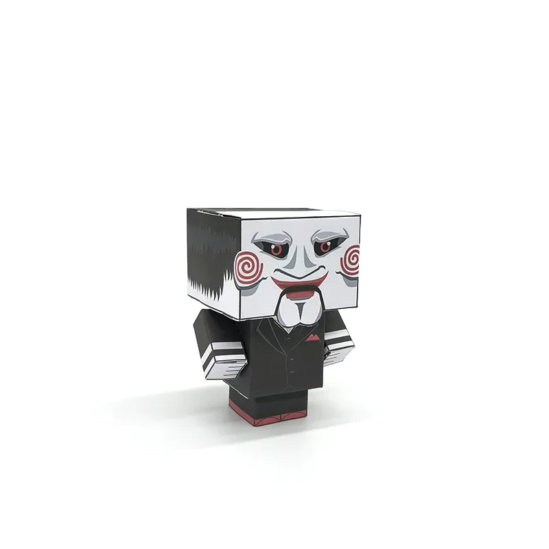 No-glue Horror Movie Saw Figure Origami Handmade Mini 3D Paper Model Papercraft DIY Cube for Kids Adult Craft Toys CS-021