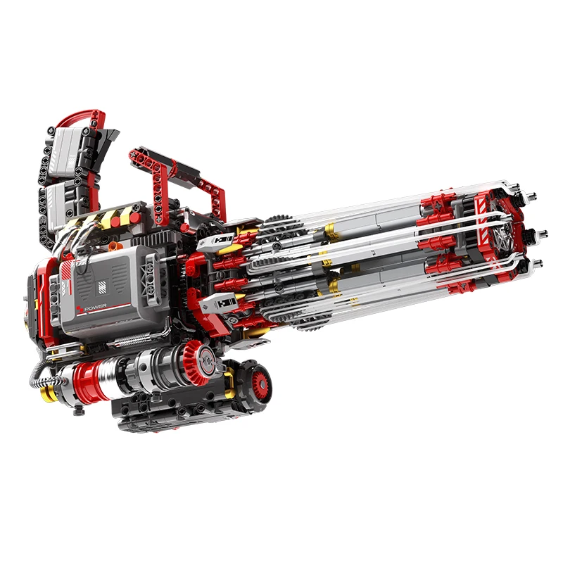

JAKI Gatling Gun MOC Building Blocks Small Particle DIY Mechanical Model STEM Educational Home Decor Toy Boys Birthday Gift