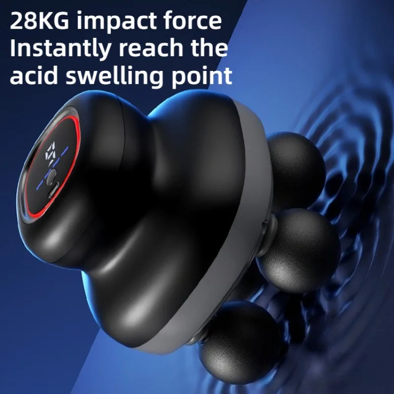 4-heads Mini Massage Gun Professional Powerful High Frequency Vibration Fascia Machine Gun High-quality Deep Electric Massage