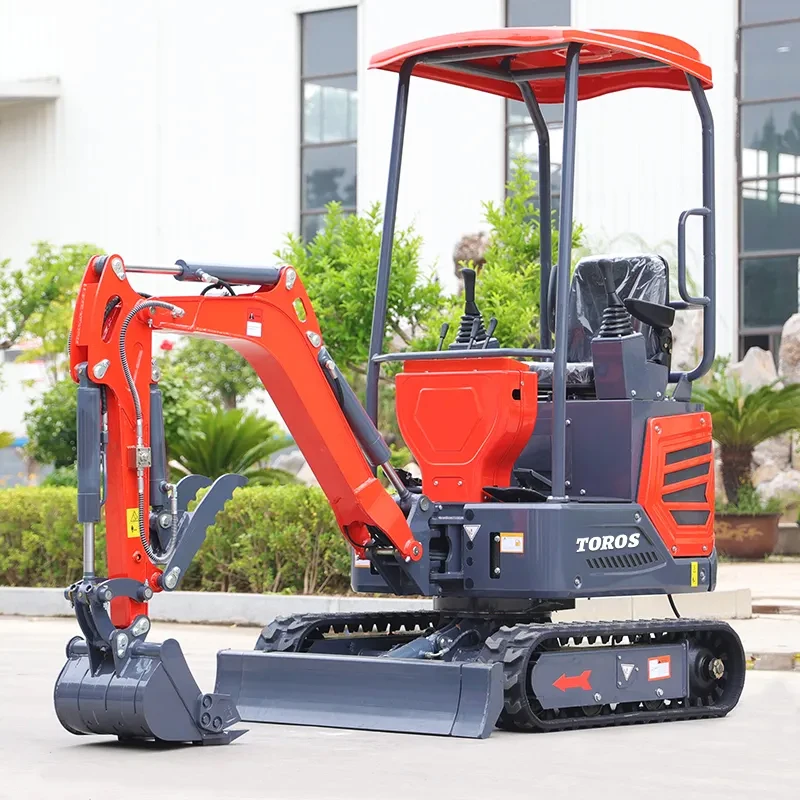 Free Shipping 1.2 Ton Household Mini Bagger Multifunctional Compact Small Digger Customize Hydraulic New Crawler Farm Excavators