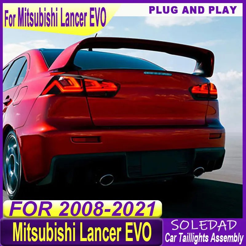 Car Tail Light Assembly For Mitsubishi Lancer 2008-2018 Brake Light Turning Signal Light Reverse Tailights Plug and play