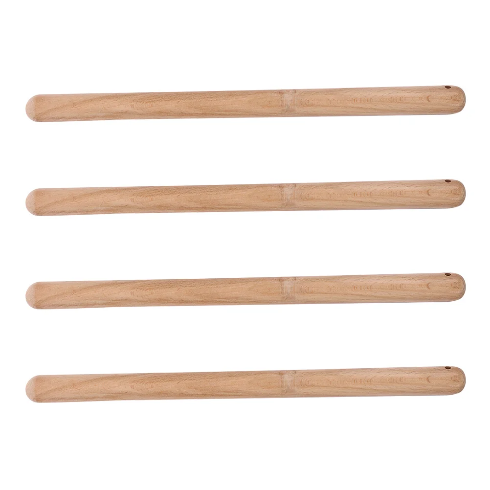 4pcs Wooden Drum Sticks For Taiko Drums Marching Band Percussion Practice Instruments Rhythm Sticks Set Accessories