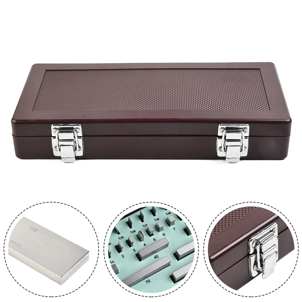 38 Piece Grade 0 Steel Gauge Block Set High Instrument Blocks For Metrology Calibration And Measurement Tools