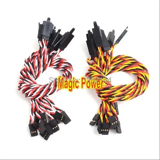 10 pcs /lot Amass 22# 22AWG Futaba JR Twisted Extension Cable/ Twisted Extension Lead With Hook Different length