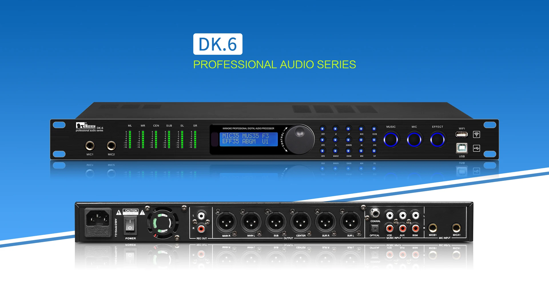 2026DSP Professionele Audio Karaoke Digitale Processor Audioprocessorapparatuur