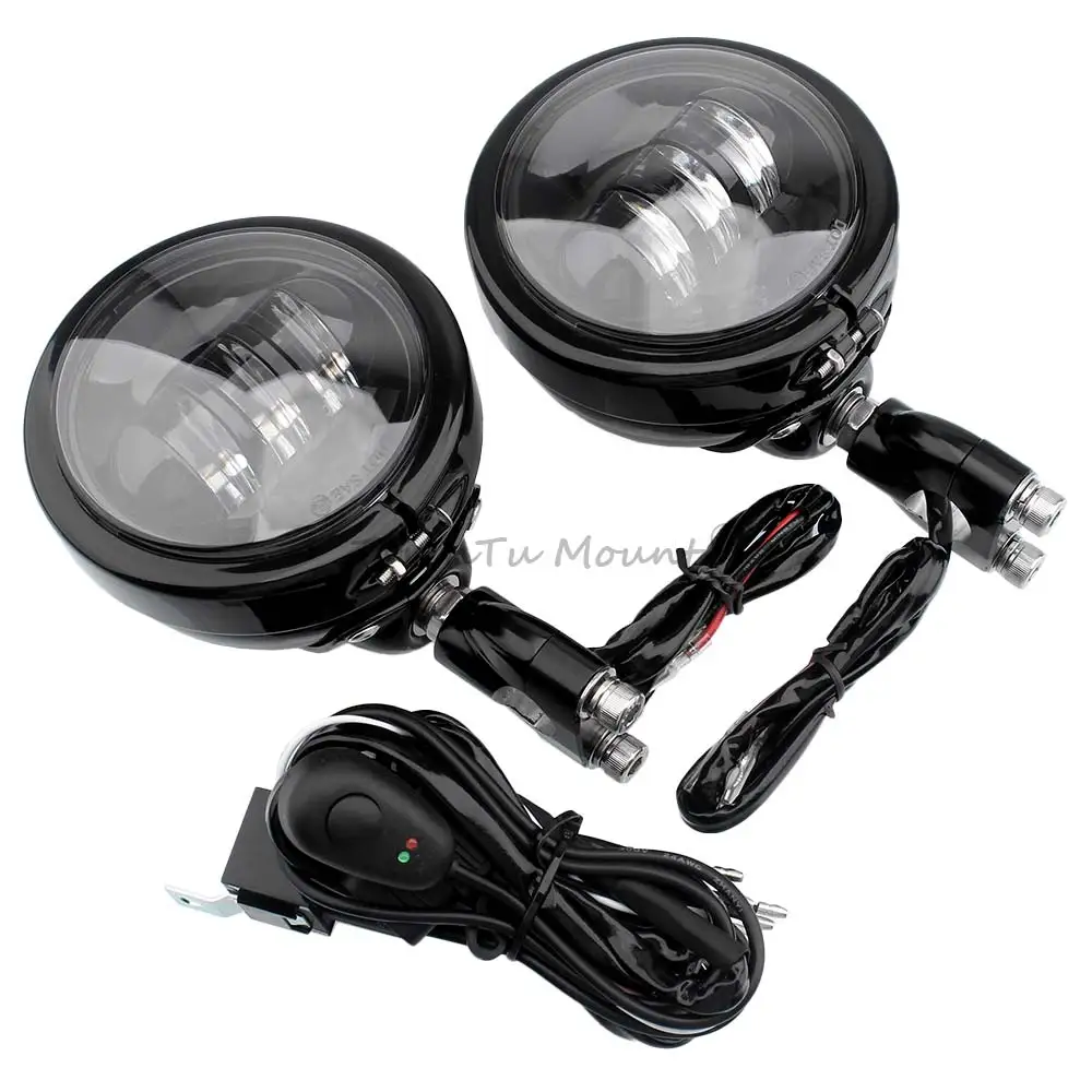 

Motorbike Offroad Vehicle For BMW R18 Classic R18B For Honda Fog Lights 4.5" LED Auxillary Headlight lamp assembly Accessories