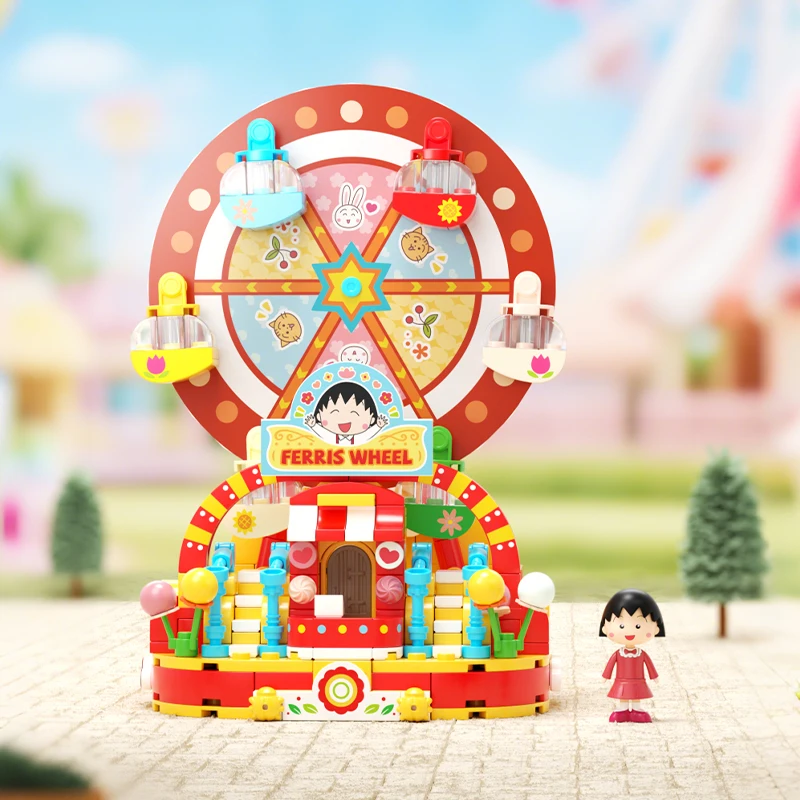 

Weekit Chibi Maruko-chan Series Строительные блоки Детская площадка Уличная сцена DIY Пиратский корабль Кирпичные игрушки Подарок для взрослых