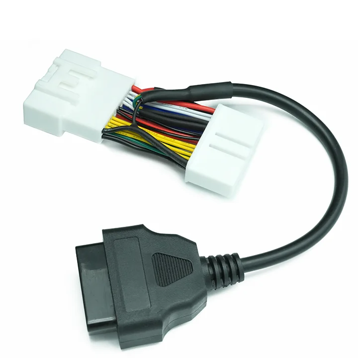 OBD2 Diagnostic Cable 12V 24V for Tesla Car Code Reader, 30cm Custom Pin Assignment Wire with SDK for Aftermarket Workshop
