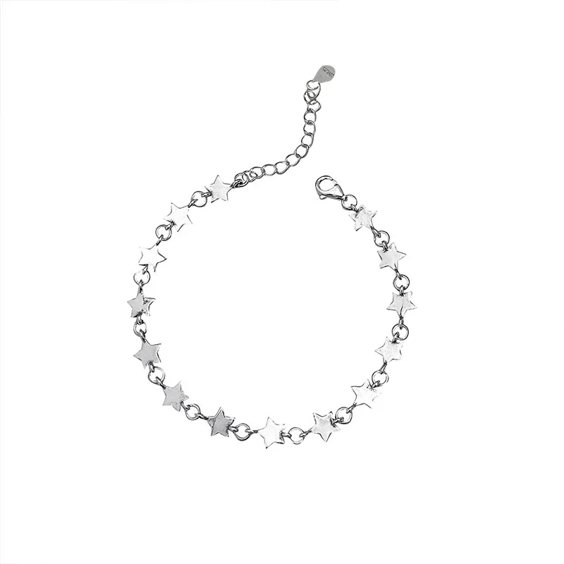 

Star Bracelet Women's 925 Sterling Silver Material Simple Versatile Fresh Sweet Style Fashion Personality Jewelry