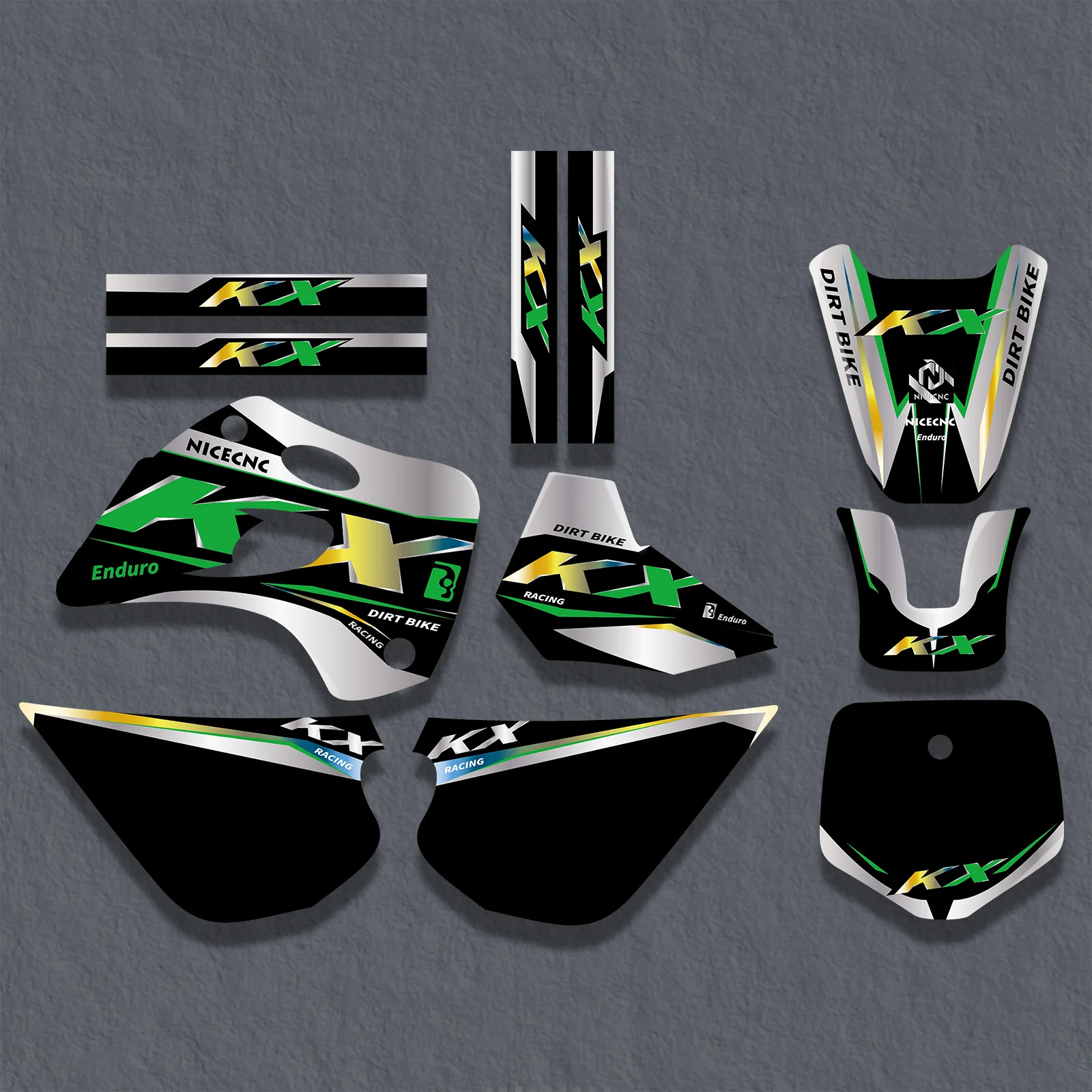 

NICECNC For Kawasaki KX 80 KX80 1994-1997 1996 1995 Motorcycle Fairing Graphic Background Decal Sticker Customize Decoration