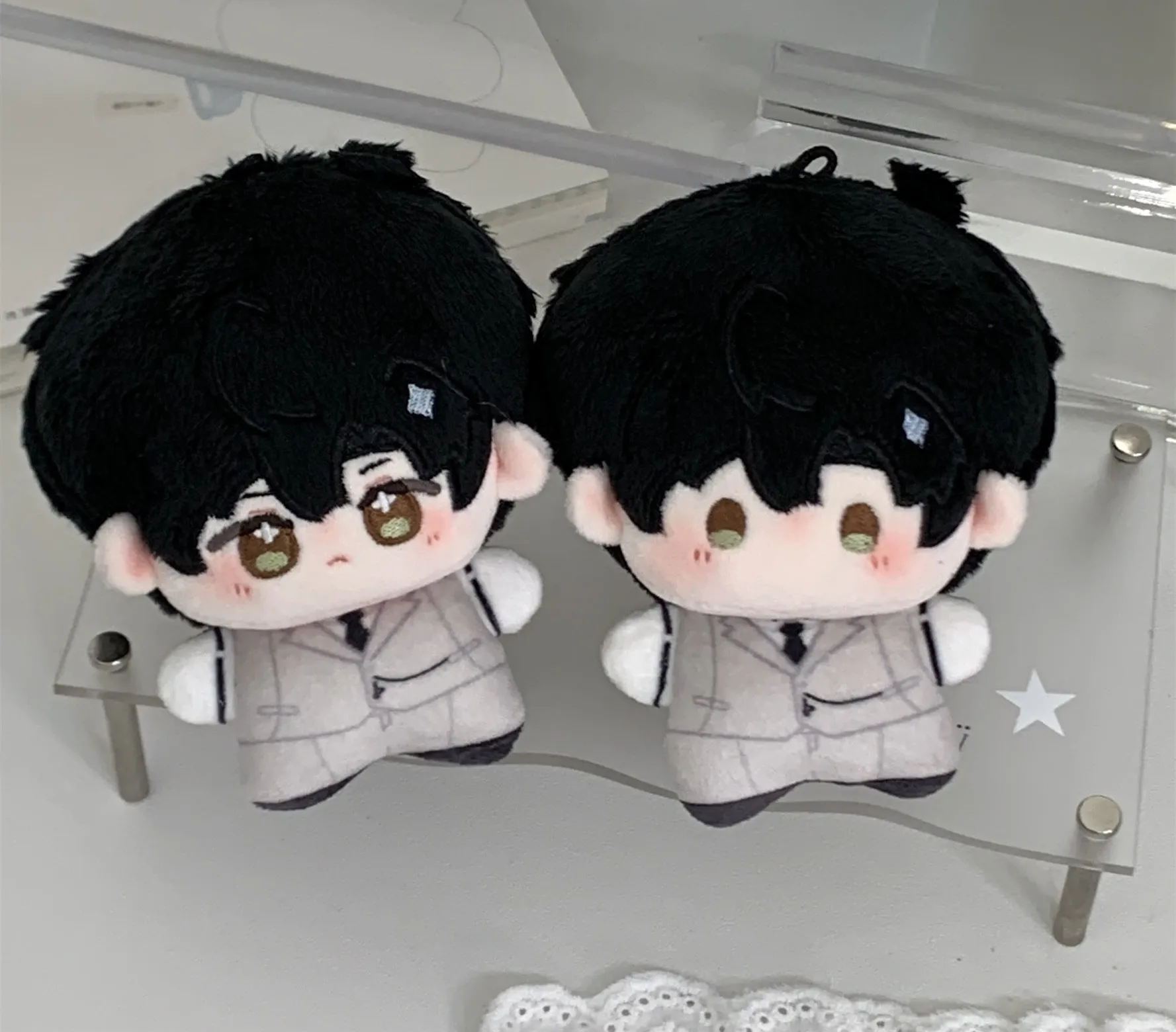 

В наличии 10 см Love and Deepspace Sylus Rafayel Zayne Caleb Xavier, мягкие плюшевые куклы, одежда, аниме, игра, брелок, сумка, игрушка для детей