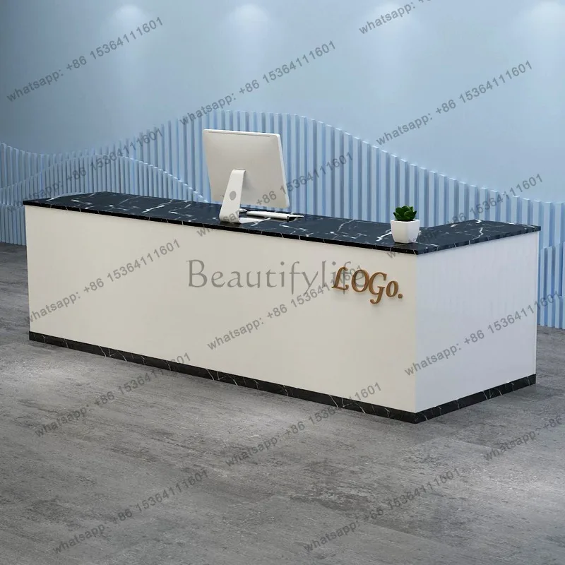 Decorations Office Reception Desks Modern Reception Desk Counter Beauty Simple Salon Escritorio De Recepcion Salon Furniture