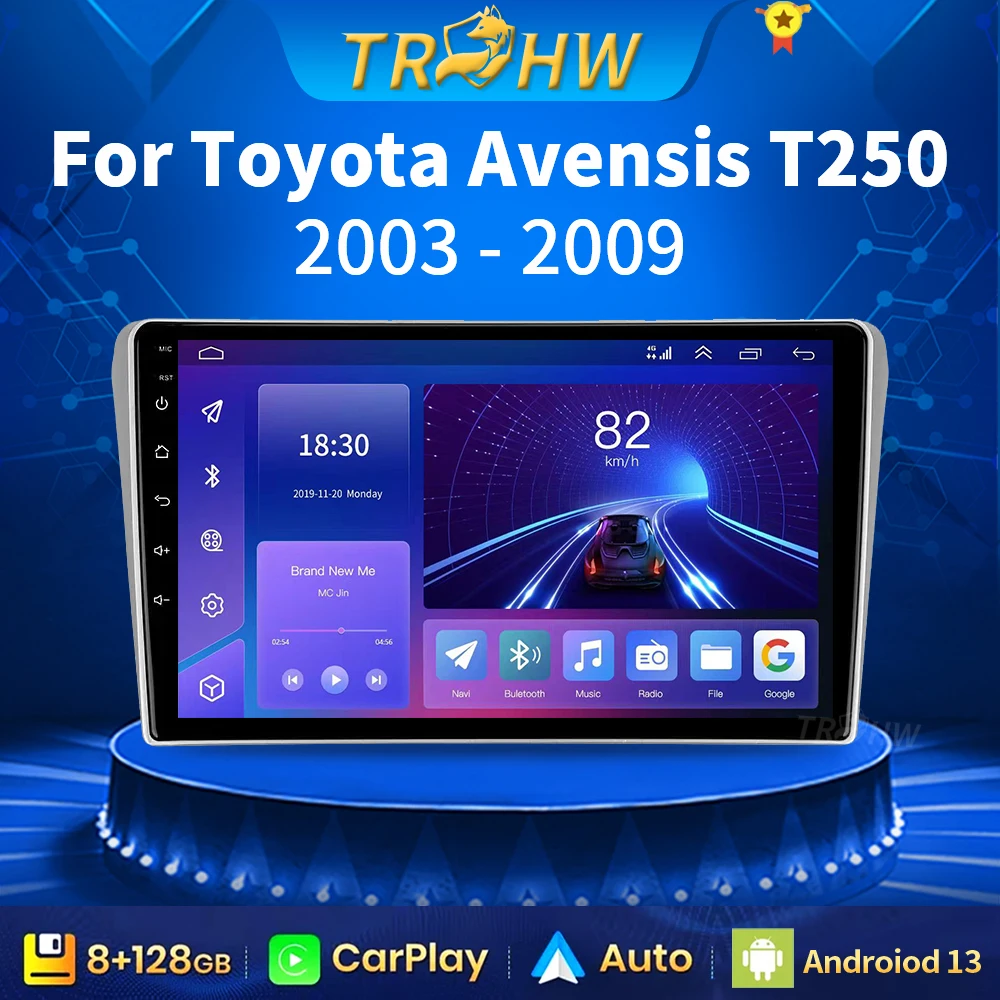 

For Toyota Avensis T250 2 II 2003 - 2009 Car Radio Multimedia Video Player Navigation GPS Android No 2din 2 din dvd