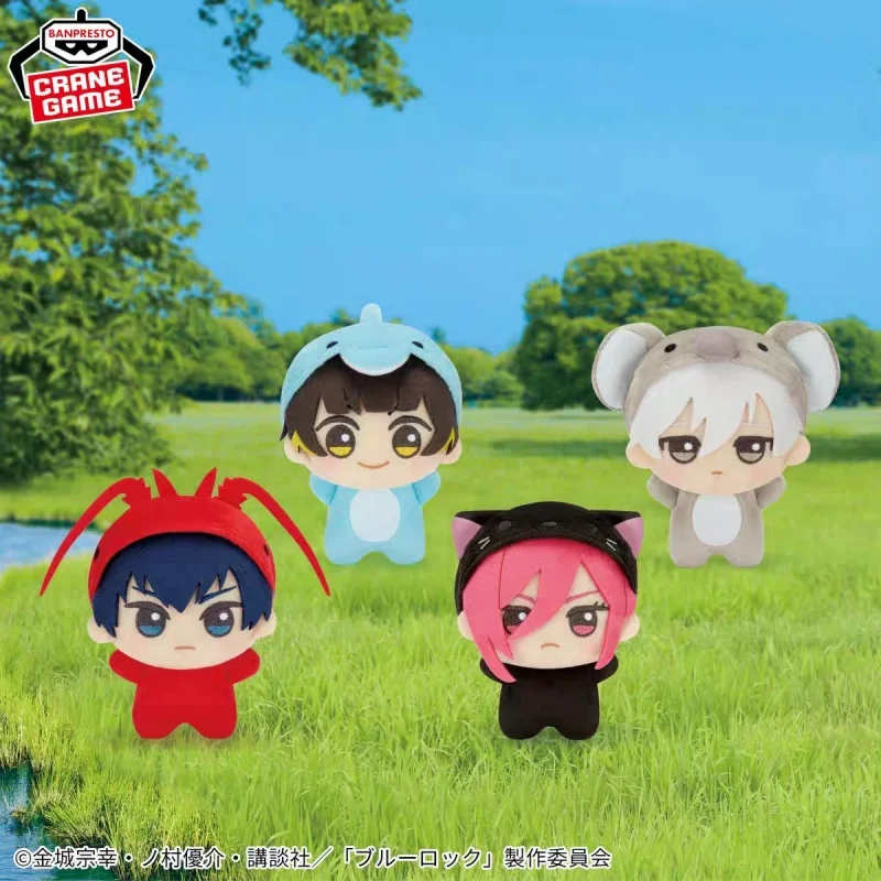 

В наличии подлинный Bandai аниме мультфильм синий замок Isagi Yoichi Nagi Seishiro Mikage Reo Rin Itoshi плюшевый брелок кулон подарки