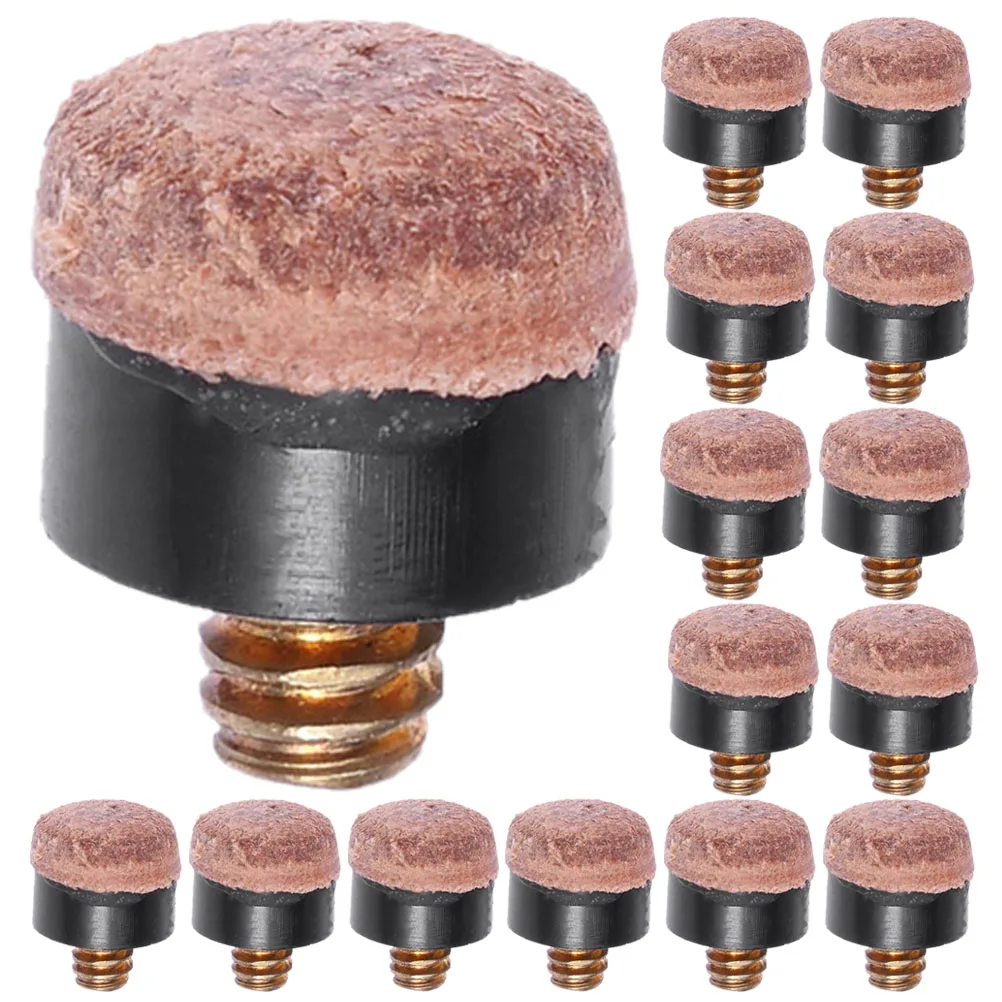 

40Pcs Pool Stick Cue Tips Billiard Snooker Replacement Kit Screw on Accessories Snooker Cue Tips Billiard Tip