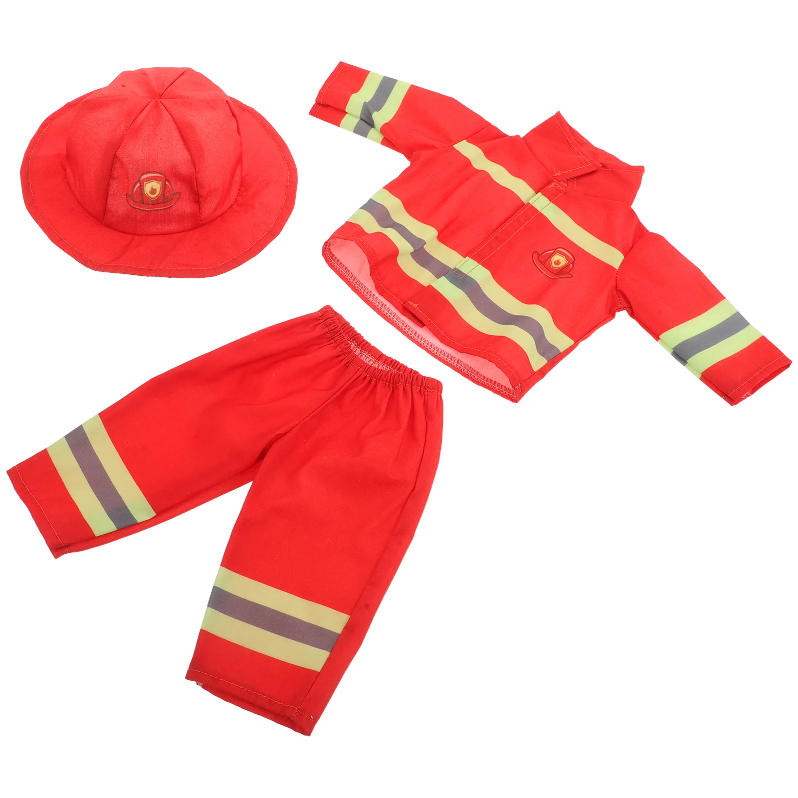 1 set brandweerman kostuum rol kinderen brandweerman rollenspel kostuum spelen outfit voor meisje knuffels halloween aankleden