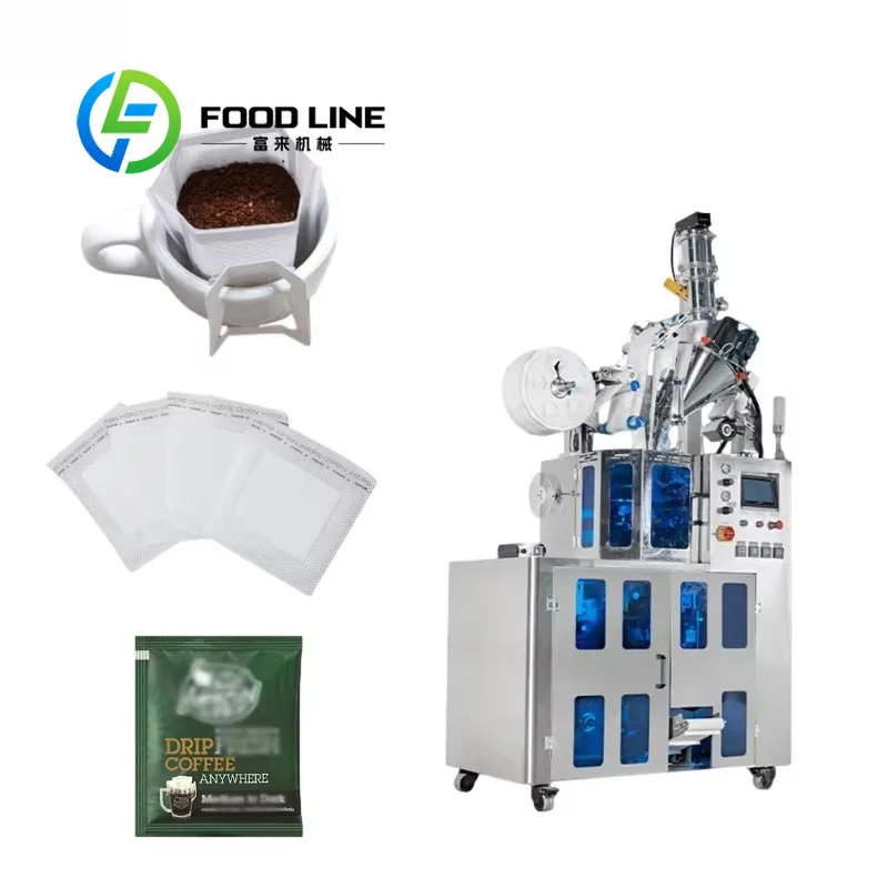 Automatic Powder Filter Drip Coffee Bag Packing Making Machine Hot Sell for Commercial Coffee Packaging Customize
