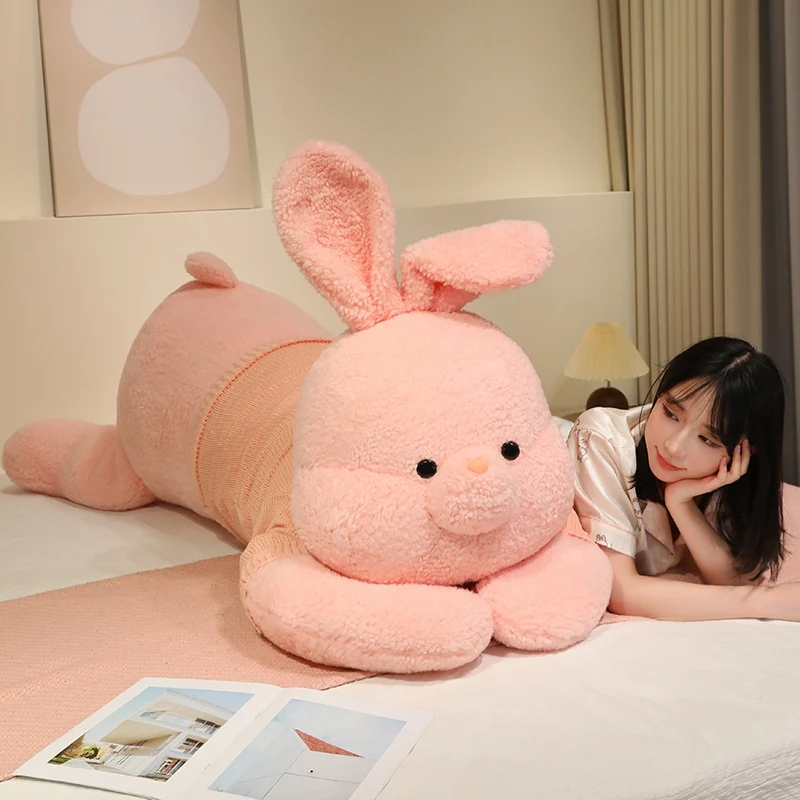 Giant Size Soft Long Pillow Cushion Rabbit Plush Toys Stuffed Colour Bunny Popular Birthday Gifts Girls Kid's Present 90CM